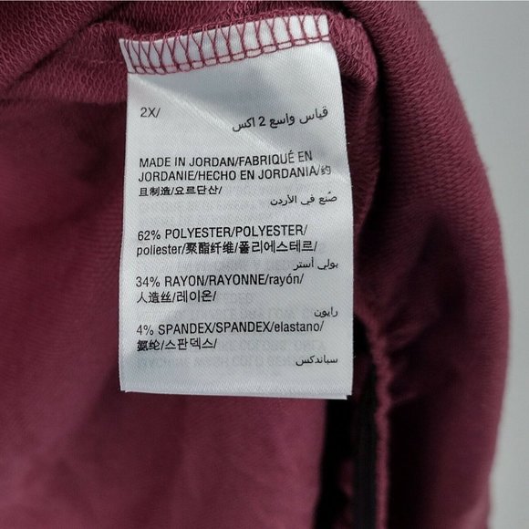 *Ideology Womens Red Open Front Layering Cardigan Top Plus Size 2X XXL NWT - Picture 5 of 5